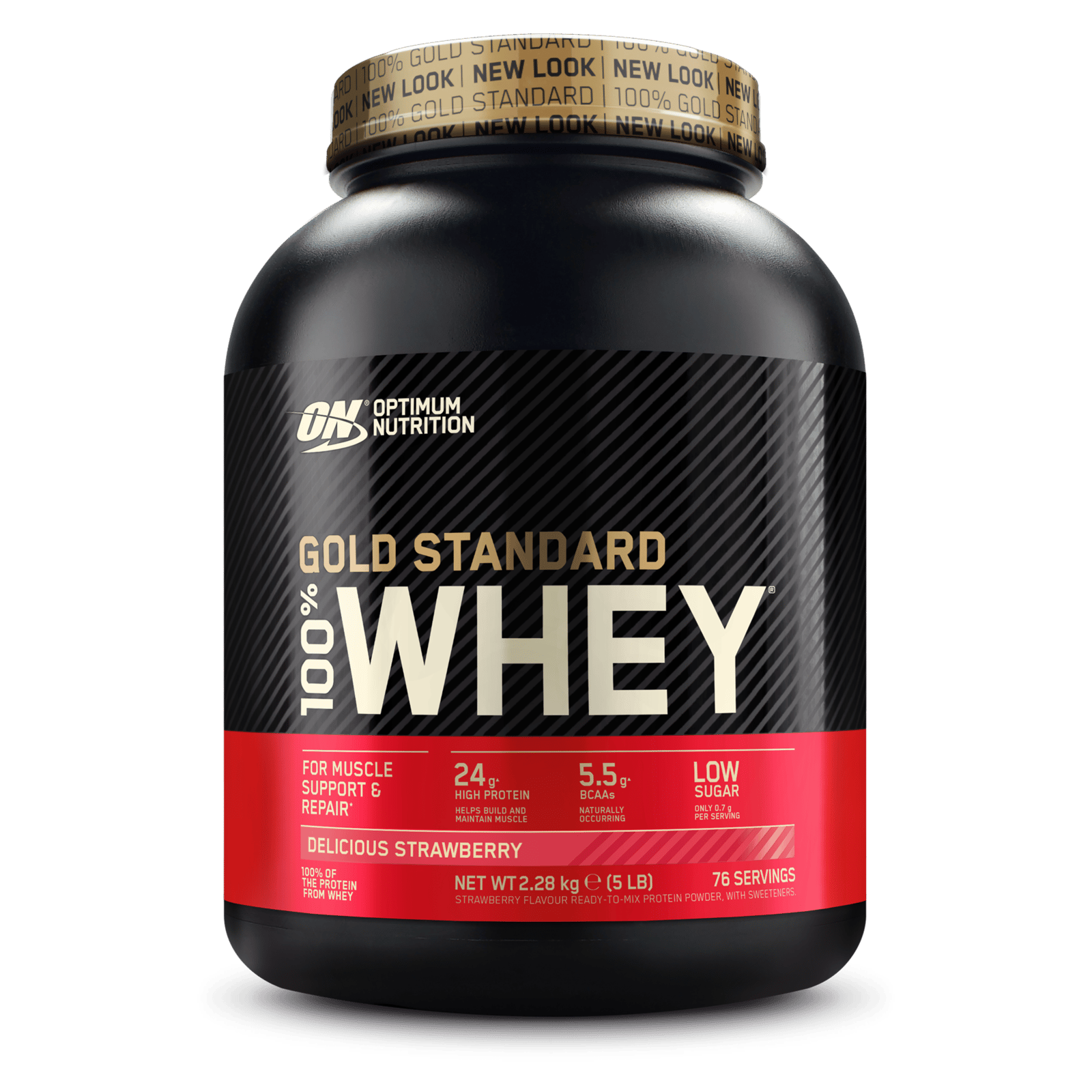 Optimum Nutrition 100% Whey Goldstandard Delicious Strawberry 2280g