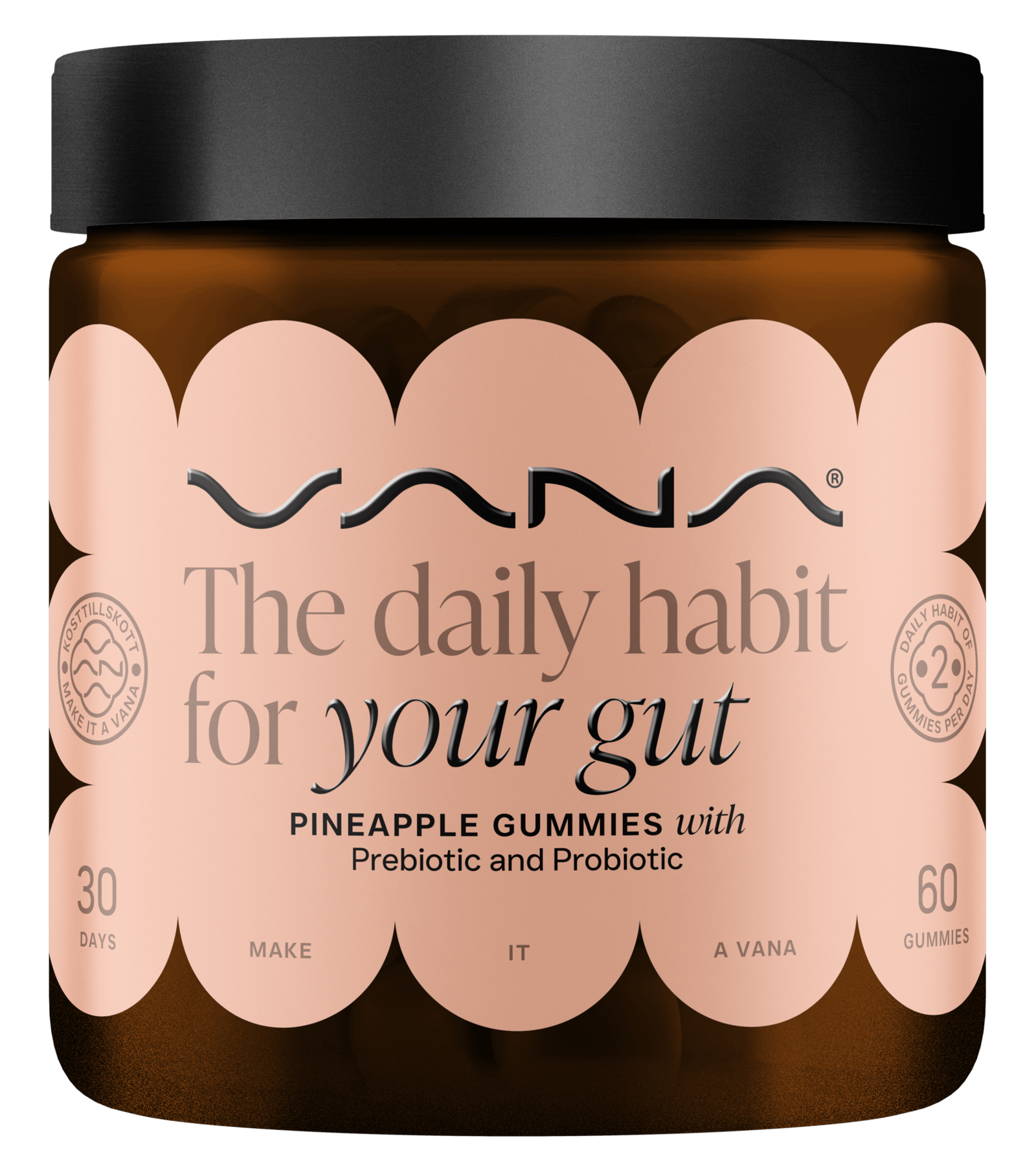 VANA Gut - Prebiotika, Probiotika 60 gummies