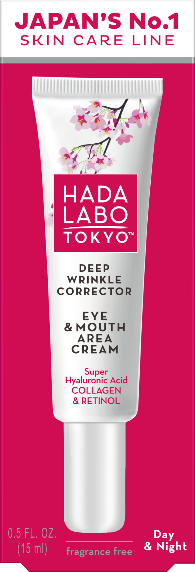 Hada Labo Tokyo Deep Wrinkle Corrector Eye & Mouth Area Cream 15 ml