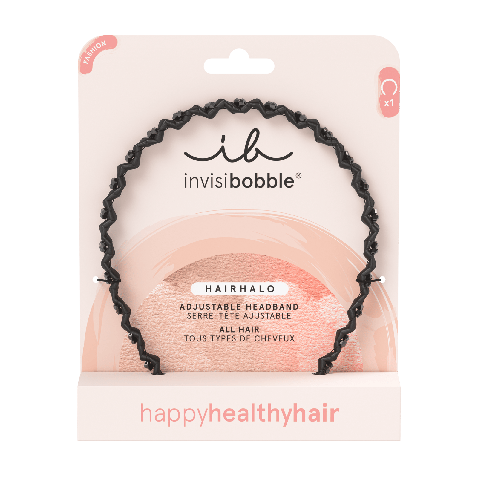 Invisibobble Hairhalo Black Sparkle