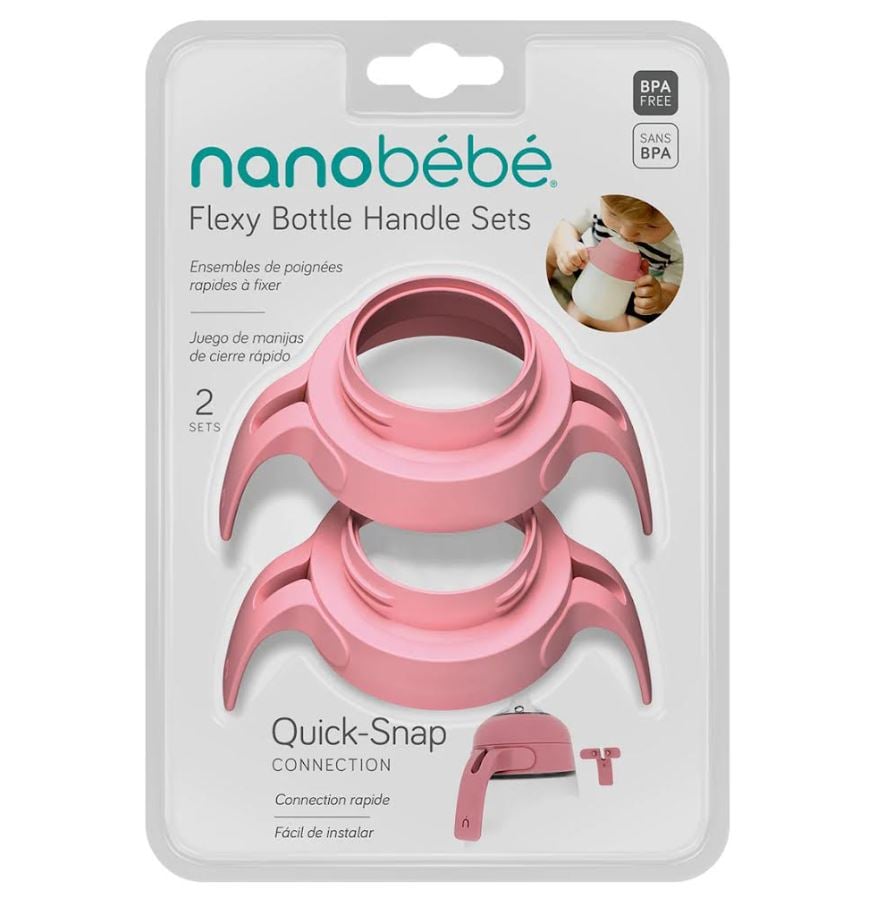 Nanobébé Handtag Flexy Flaska Rosa 2st