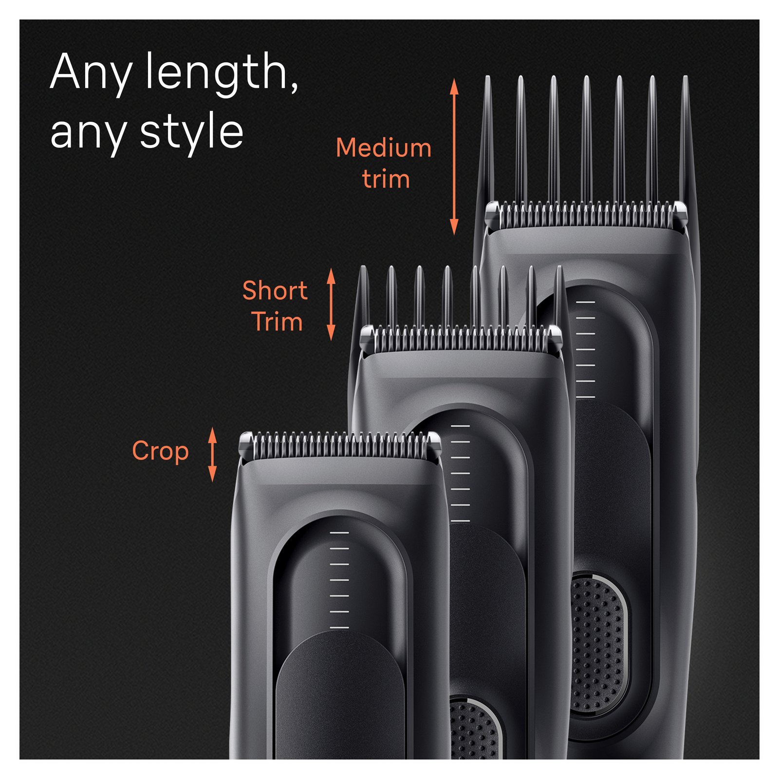 Braun Series 5 HC5330 Hårklippare för män 17 Längdinställningar