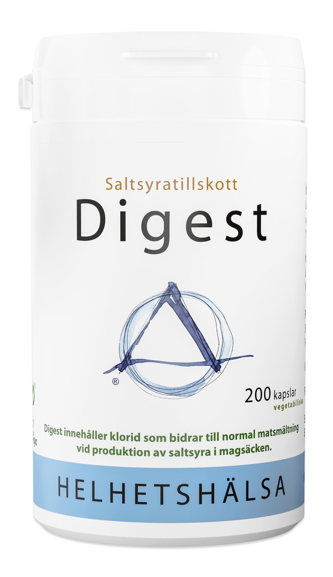Helhetshälsa Digest Saltsyratillskott 200 kapslar