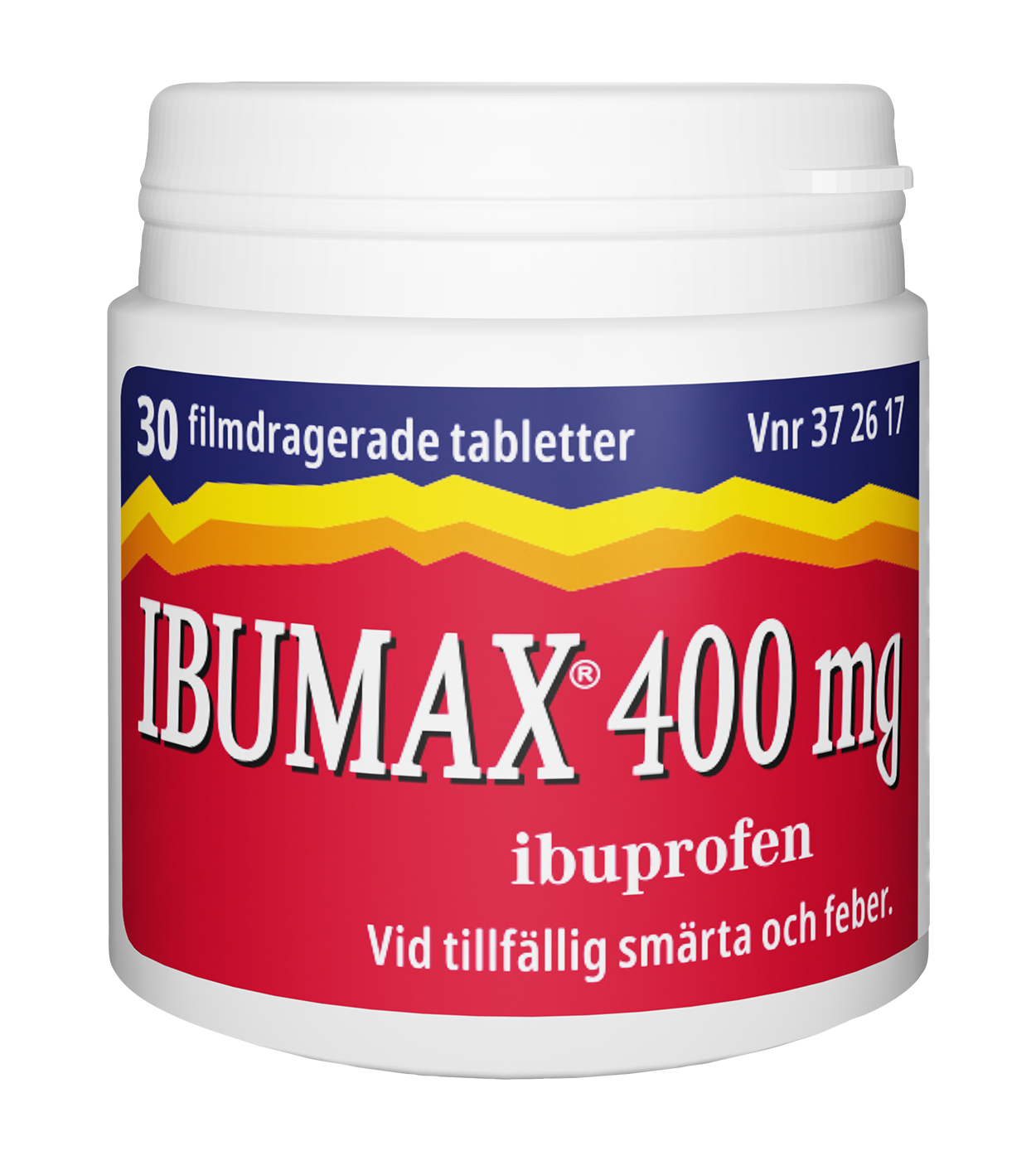 Ibumax 400 mg Ibuprofen Burk 30 tabletter