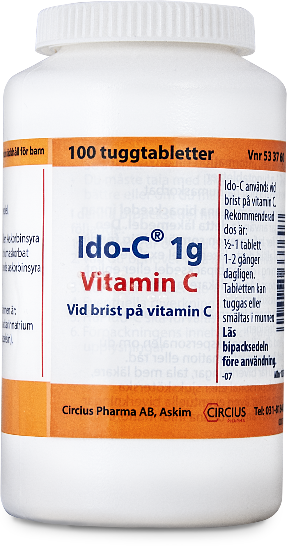 Ido-C 1 g Vitamin C 100 tuggtabletter