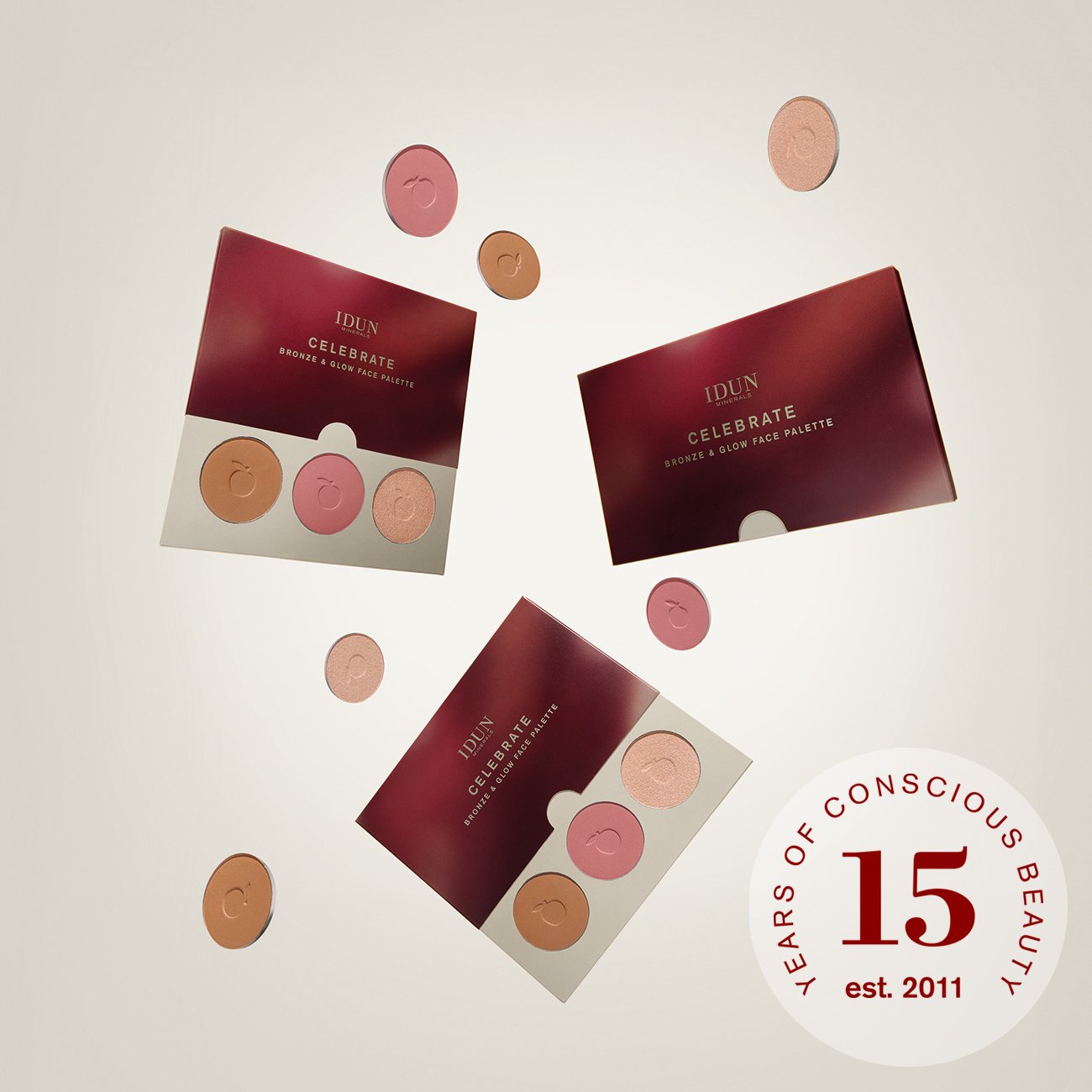 IDUN Minerals Celebrate Bronze & Glow Face Palette 7,6 g