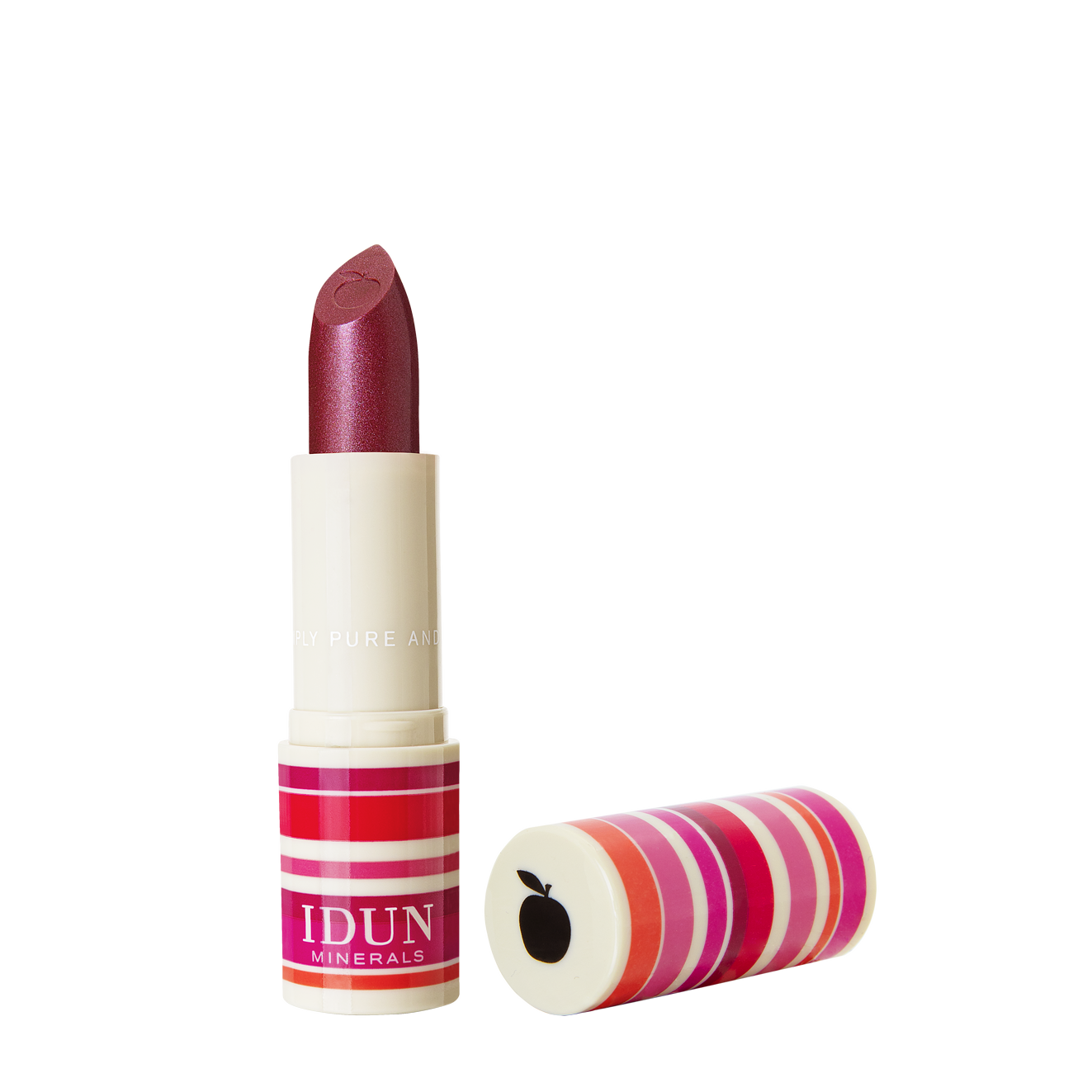 IDUN Minerals Creme Lipstick Sylvia Shimmering Plum 4 g