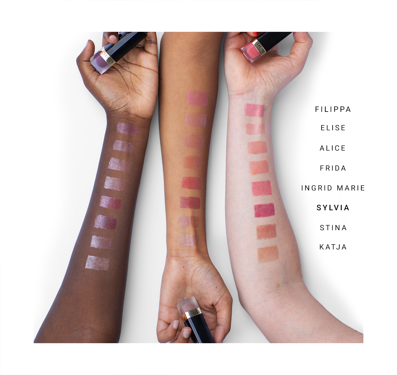 IDUN Minerals Creme Lipstick Sylvia Shimmering Plum 4 g