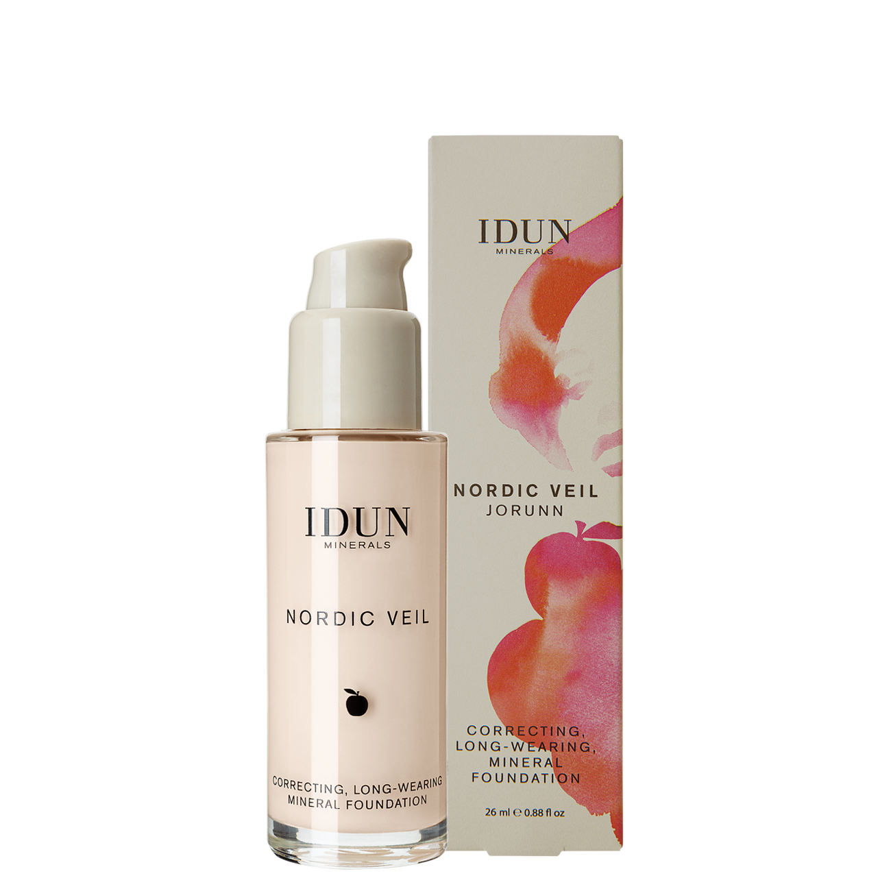 IDUN Minerals Liquid Mineral Foundation Nordic Veil Jorunn Neutral Extra Light 26 ml