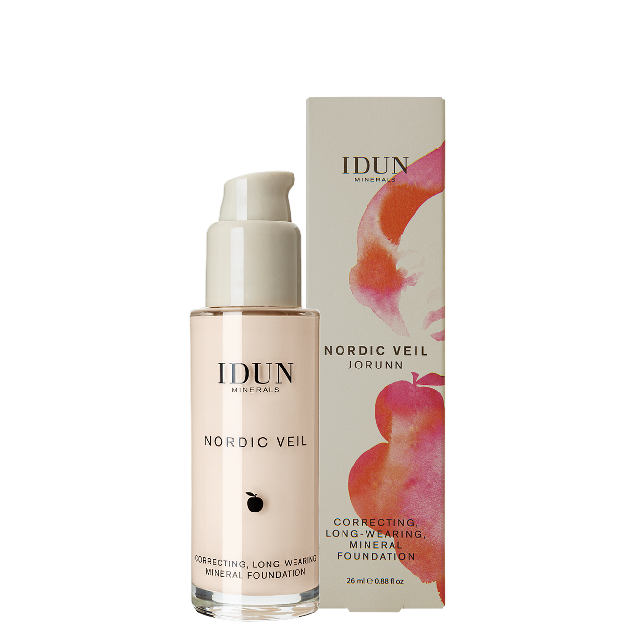 IDUN Minerals Liquid Mineral Foundation Nordic Veil Jorunn Neutral Extra Light 26 ml