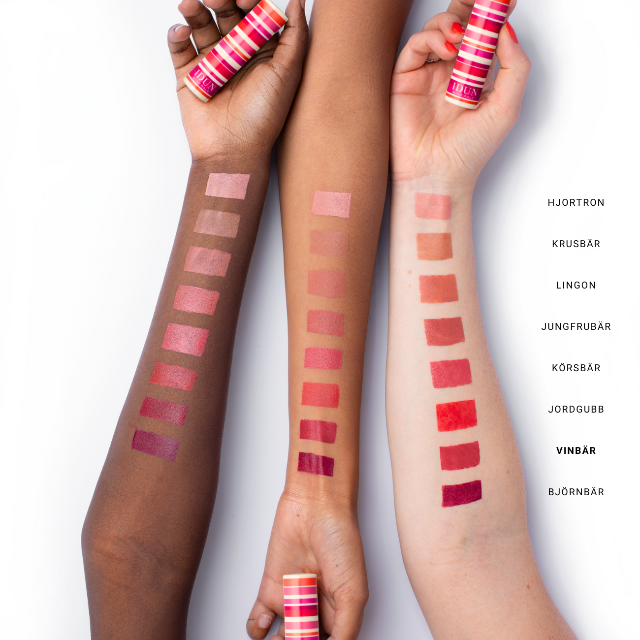 IDUN Minerals Matte Lipstick Vinbär Umber Red 4 g