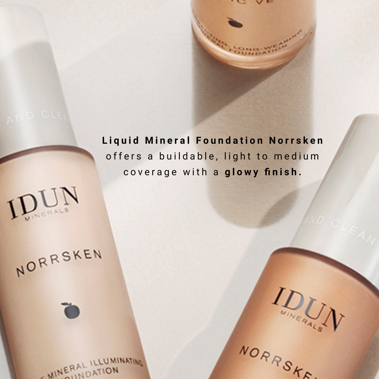 IDUN Minerals Liquid Mineral Foundation Norrsken Svea Warm Medium 30 ml