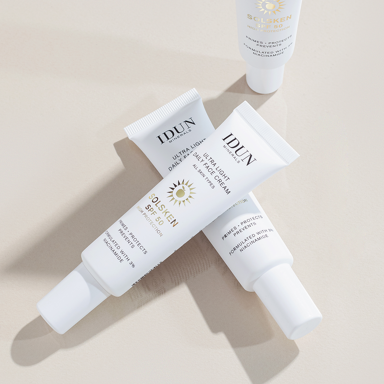 IDUN Minerals Ultra Light Daily Face Cream Solsken SPF50 30 ml