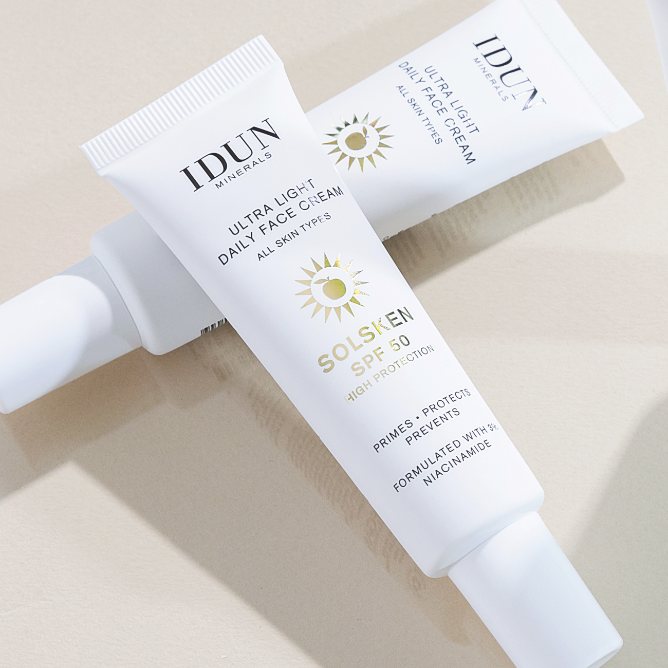 IDUN Minerals Ultra Light Daily Face Cream Solsken SPF50 30 ml