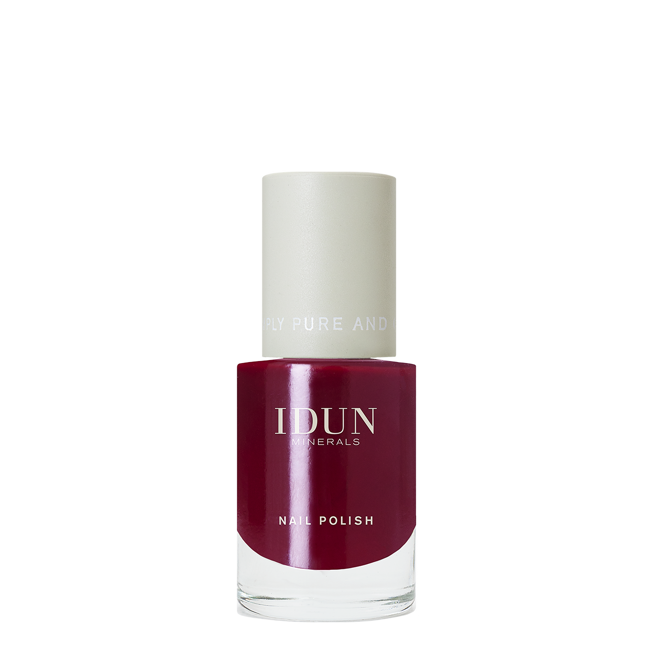 IDUN Minerals Nail Polish Jaspis Burgundy Red 11 ml