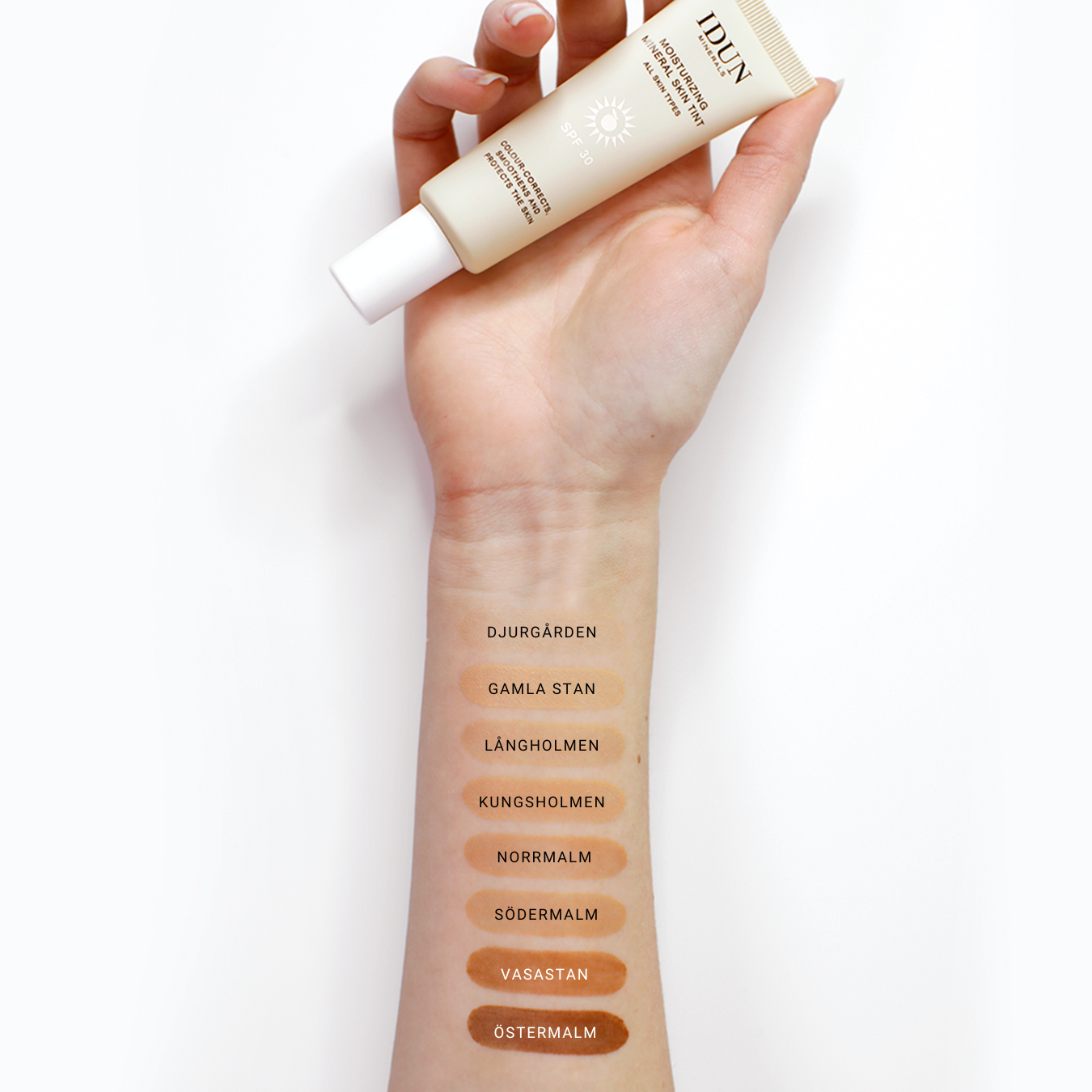 IDUN Minerals Moisturizing Mineral Skin Tint Södermalm SPF30 Tan 27 ml