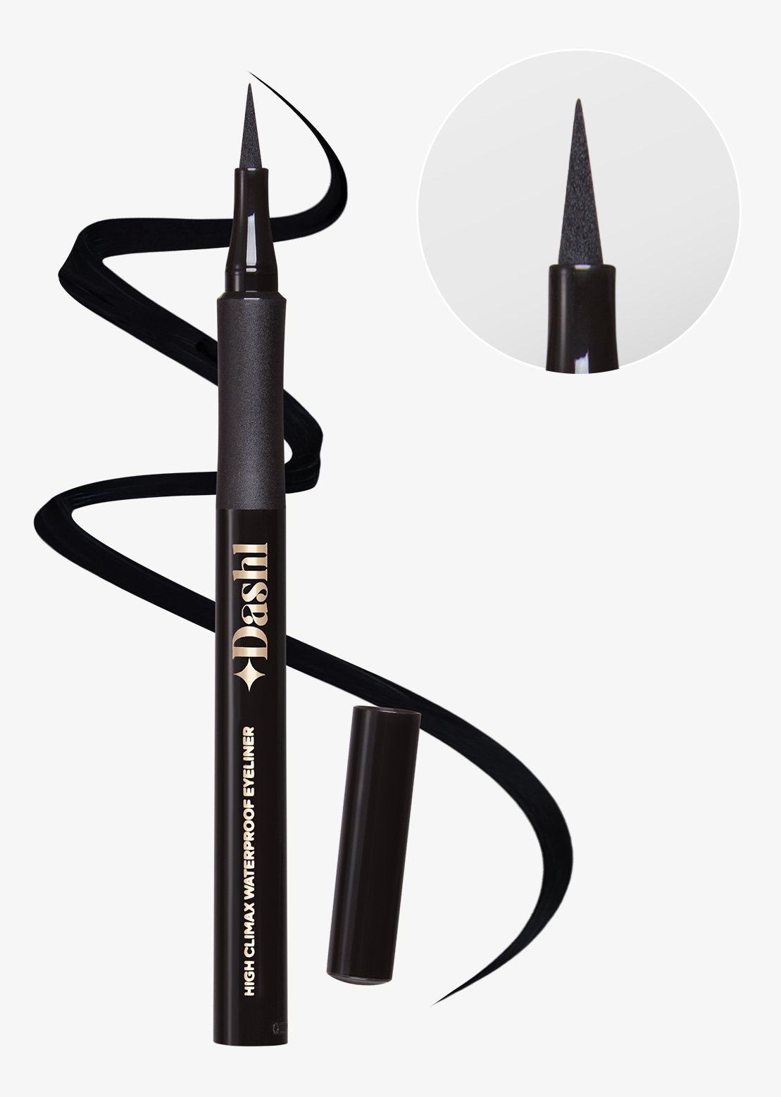 Dashl High Climax Waterproof Eyeliner Jet Black 1,2 ml