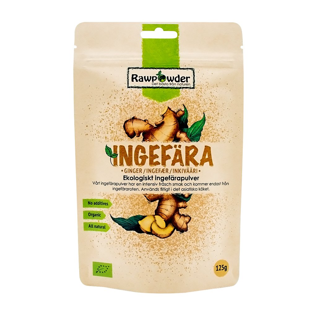 Rawpowder Ingefärapulver 125 g EKO