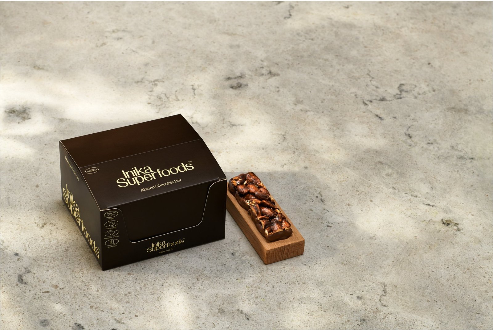 Inika Superfoods Almond Chocolate Bar 12-pack