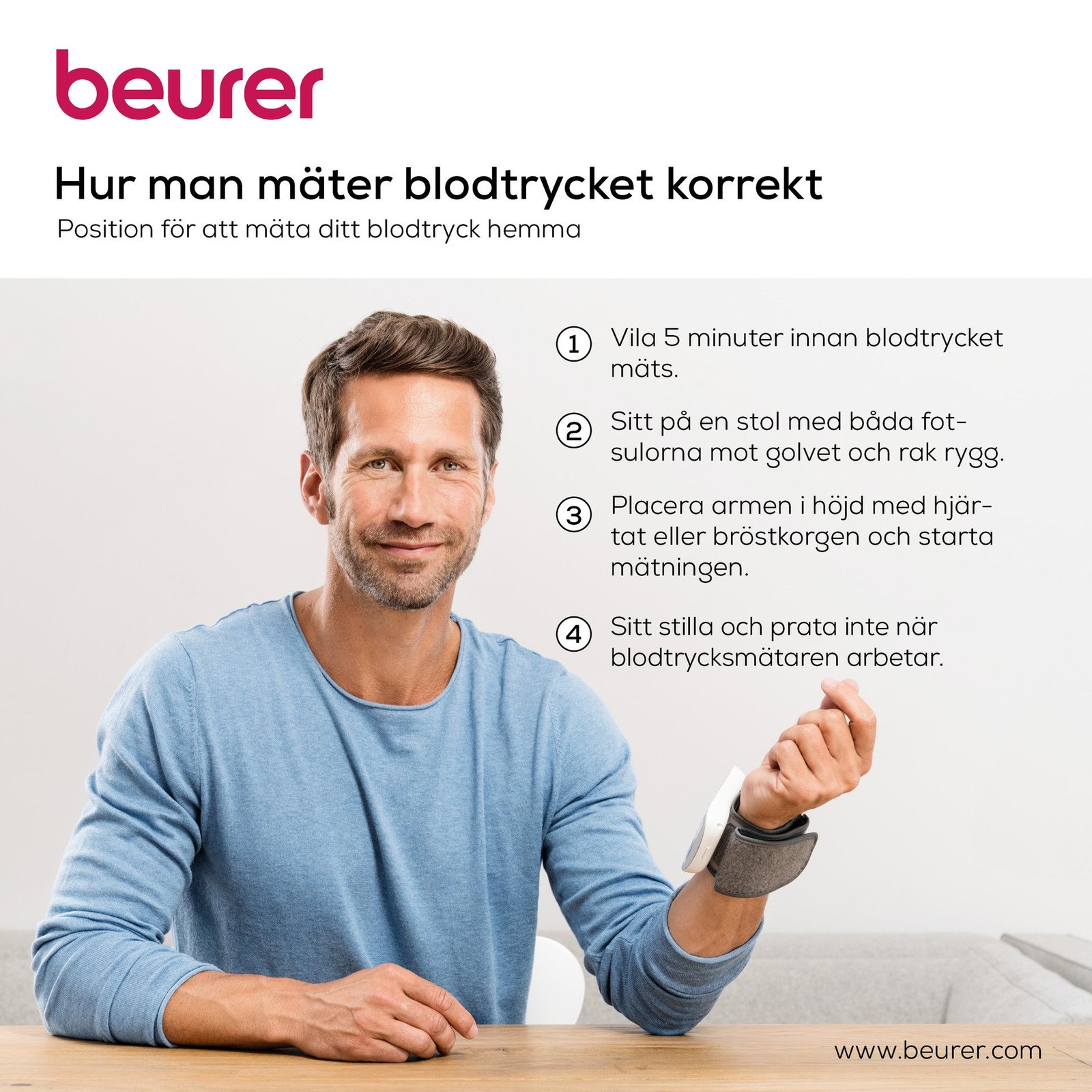 Beurer BC 54 Blodtrycksmätare Handled Connect