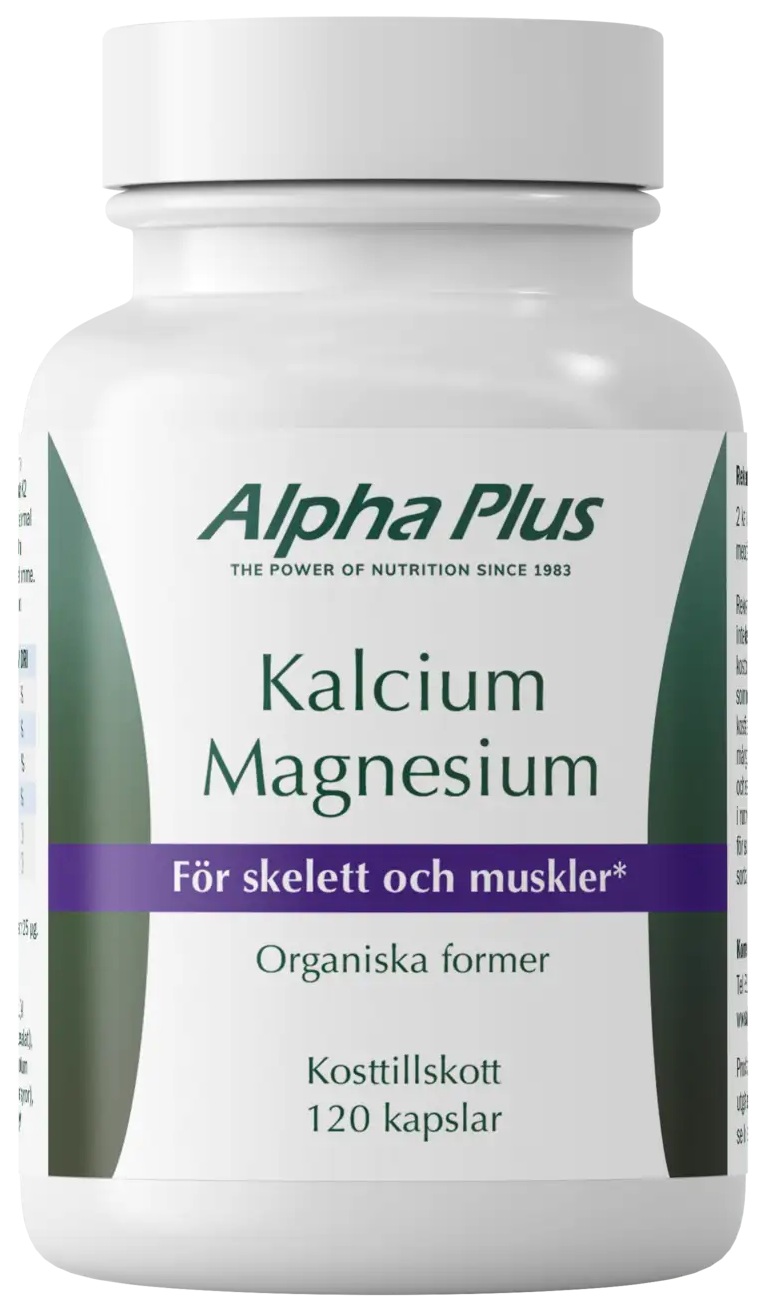 Alpha Plus Kalcium Magnesium 120 kapslar