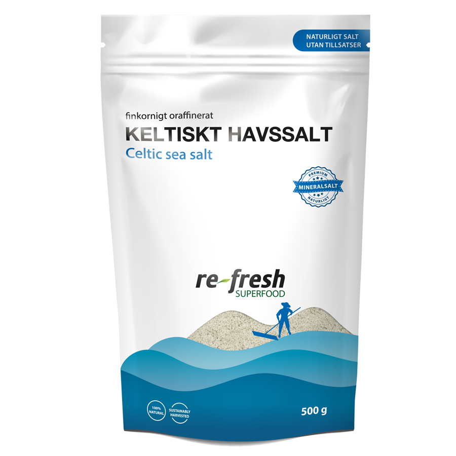 Re-fresh Superfood Keltiskt Havssalt Finkornigt 500g