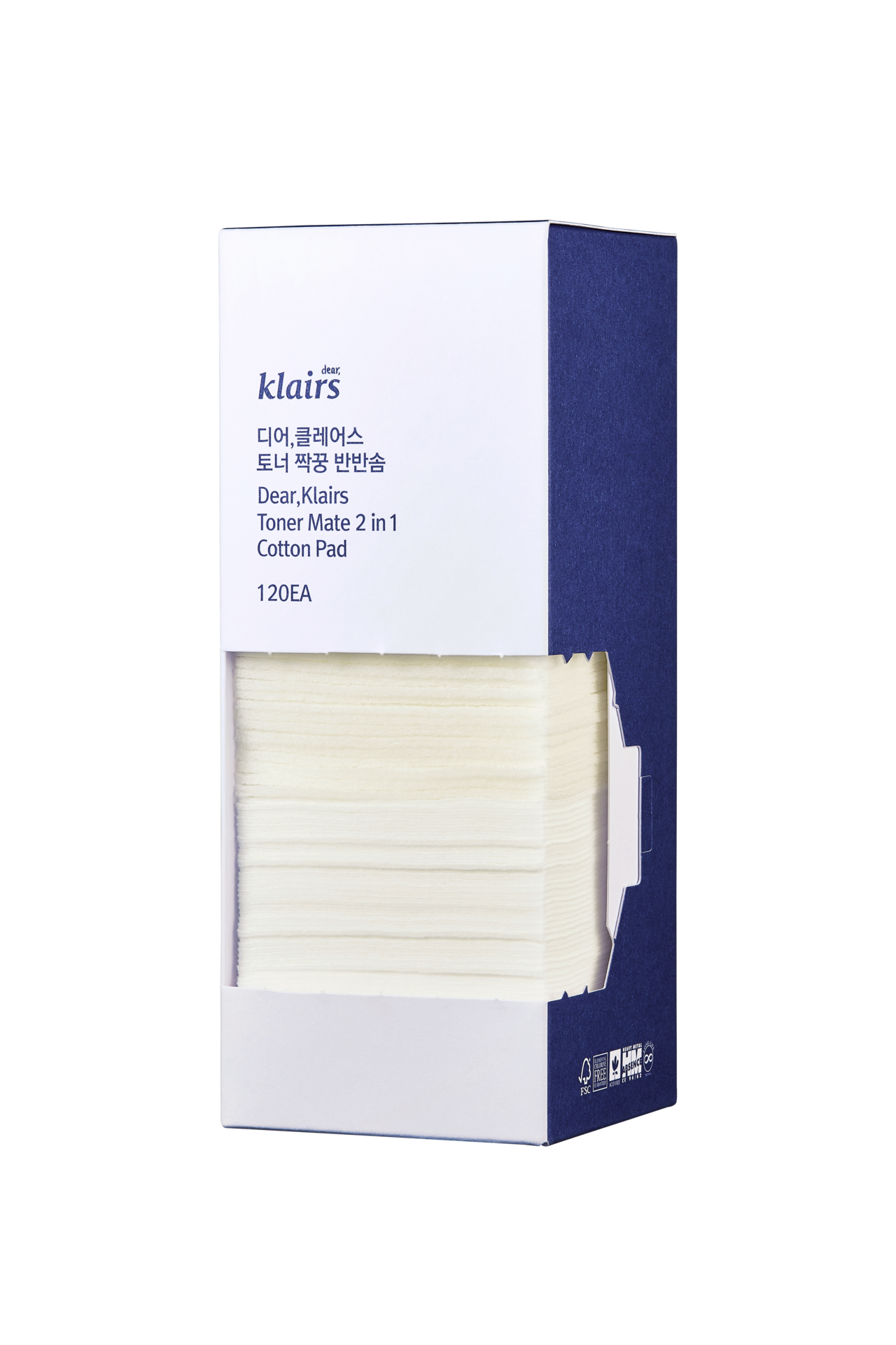 Klairs Toner Mate 2 in 1 Cotton Pad 60pcs