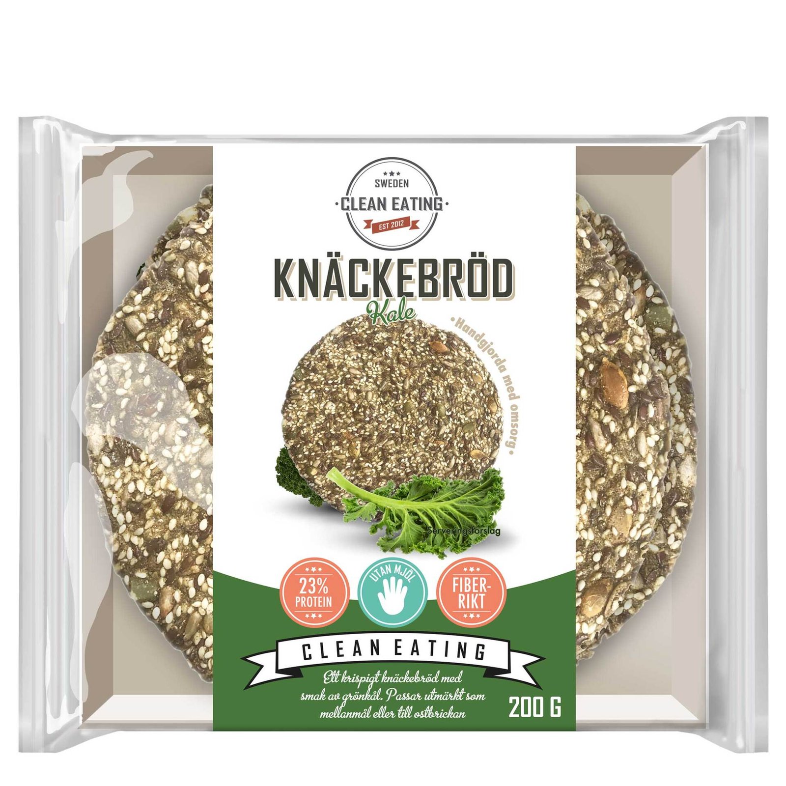 Clean Eating Knäckebröd Kale 200 g