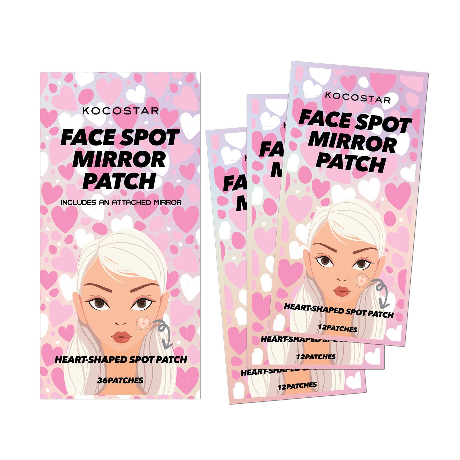 KOCOSTAR Face Spot Mirror Patch 36 st
