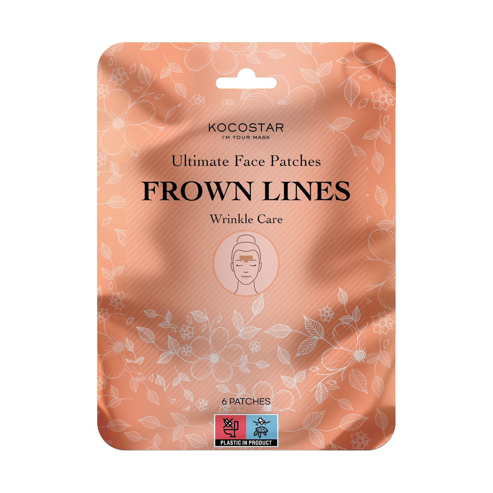 KOCOSTAR Ultimate Face Patches Frown Lines 6 st