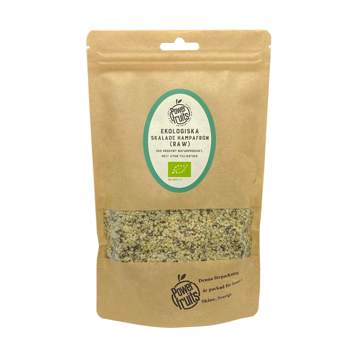 Powerfruits Hampafrön Skalade 250 g EKO