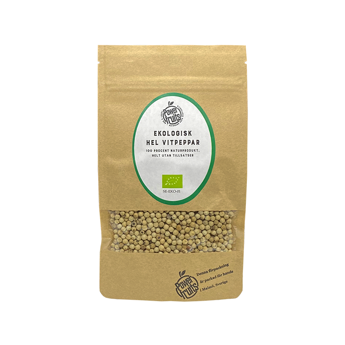 Powerfruits Vitpeppar Hel 50 g EKO