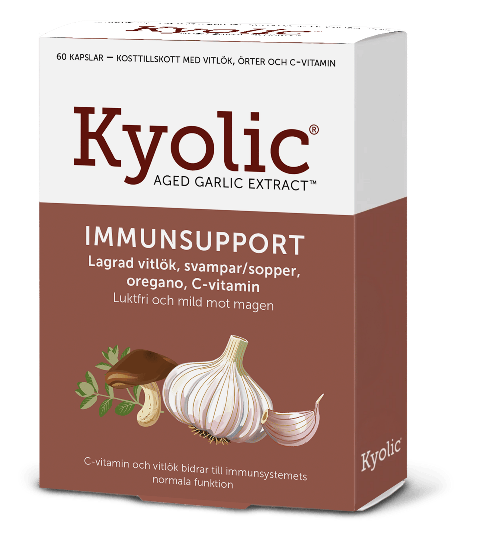 Kyolic Aged Carlic Extract + Immunsupport 60 kapslar