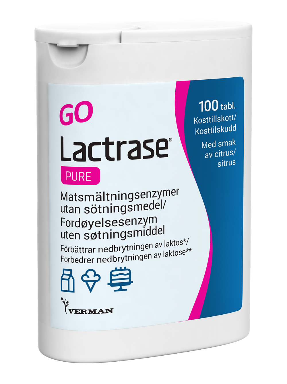 Verman Lactrase Pure 100 st