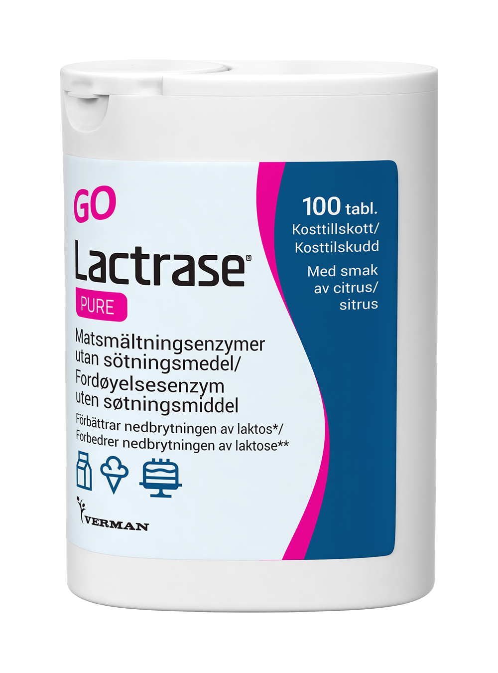 Verman Lactrase Pure 100 st
