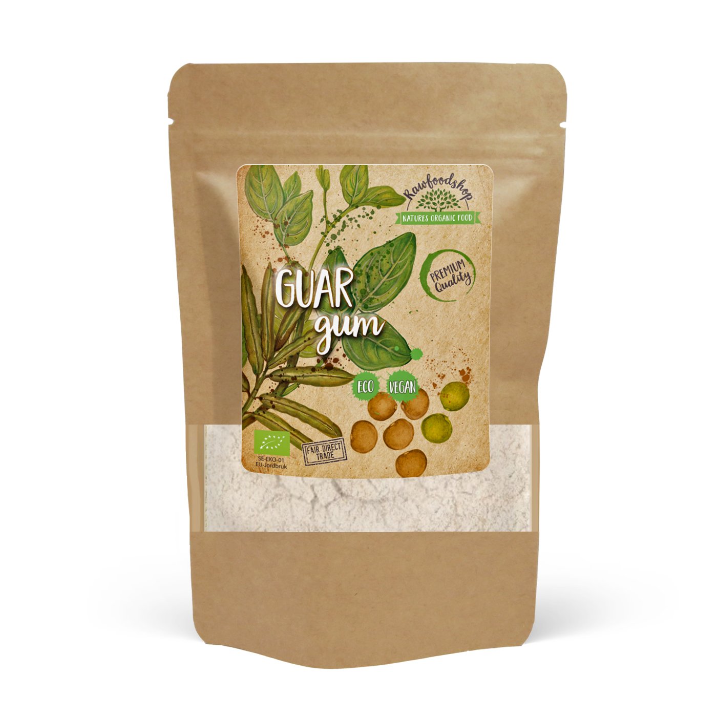 Rawfoodshop Guarkärnmjöl Eko 125 g