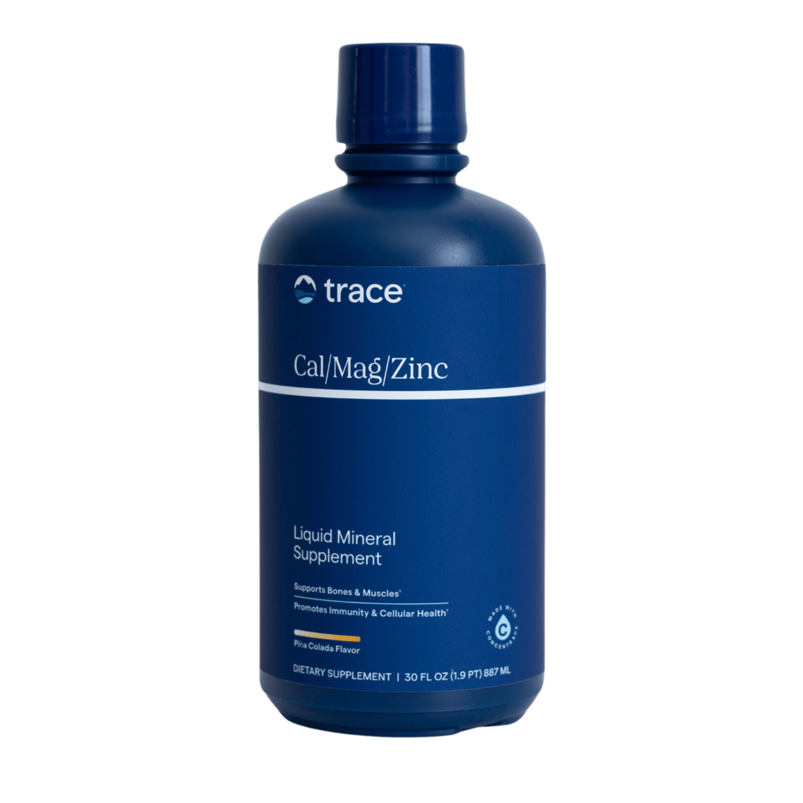 Trace Minerals Liquid Cal Mag Zinc Pina Colada 887 ml