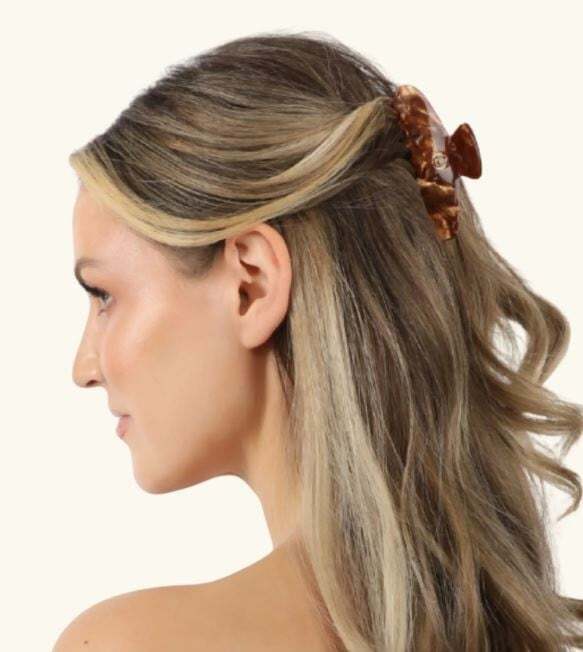 LEONITES Eco-Friendly Claw Clip Medium Cocoa Brown