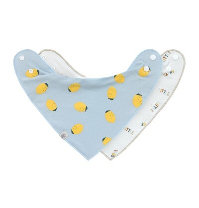 Lässig Dregellapp Bandana/Cowl-neck Happy Fruits Lemon 2 st