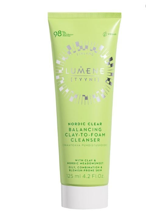 Lumene Clear Balancing Clay-Foam Cleanser Ansiktsrengöring 125 ml