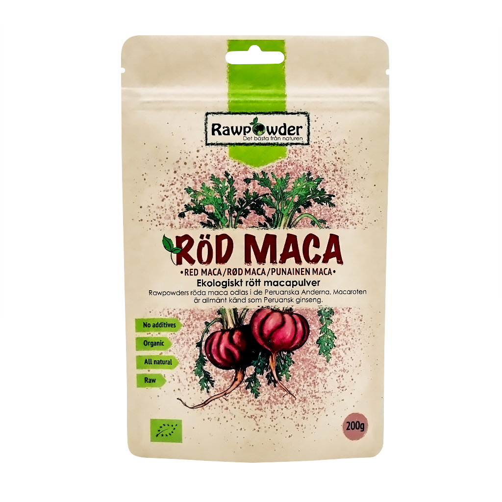 Rawpowder Macapulver Röd 200 g EKO