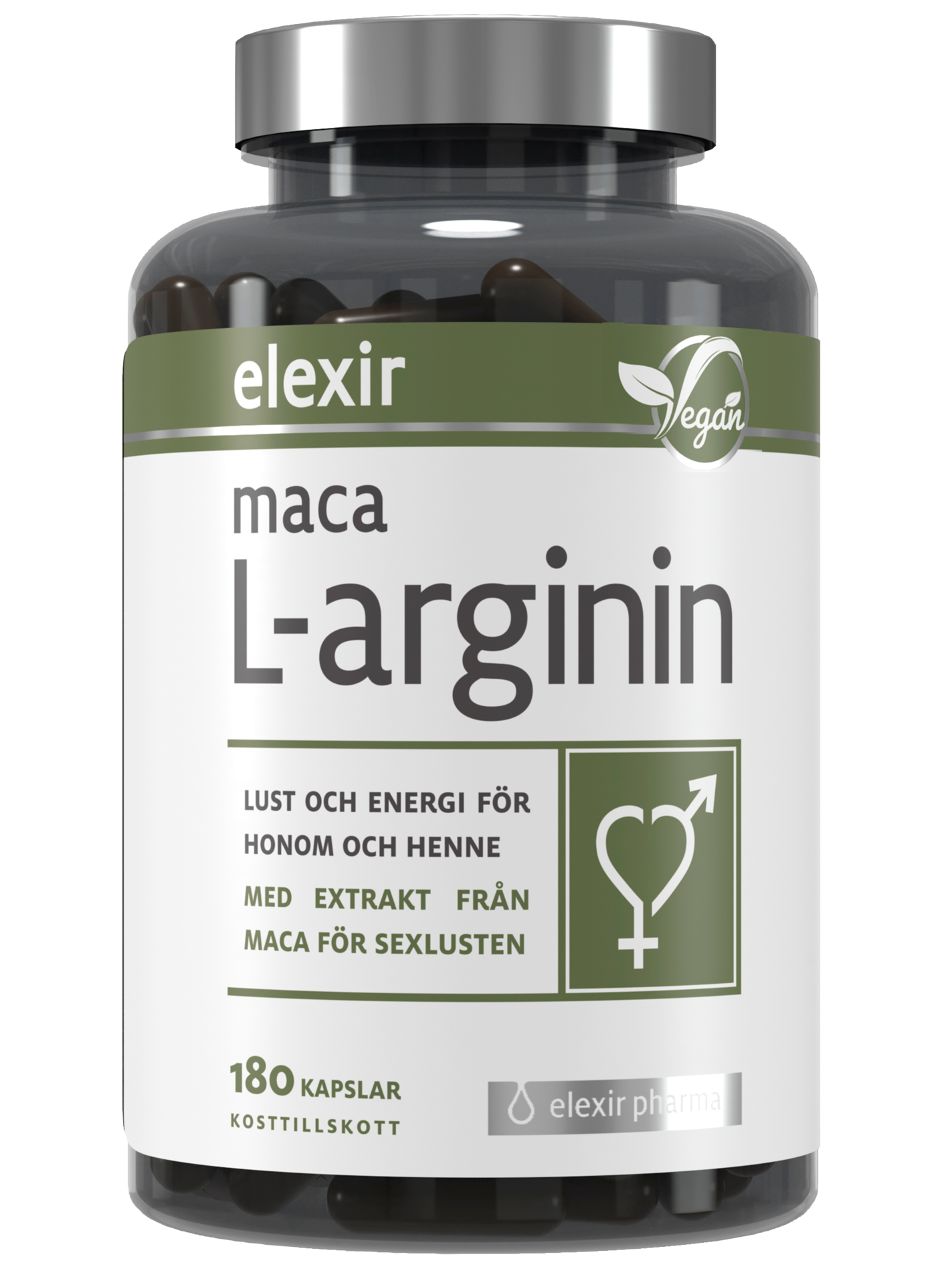 Elexir Maca L-arginin 180 kapslar