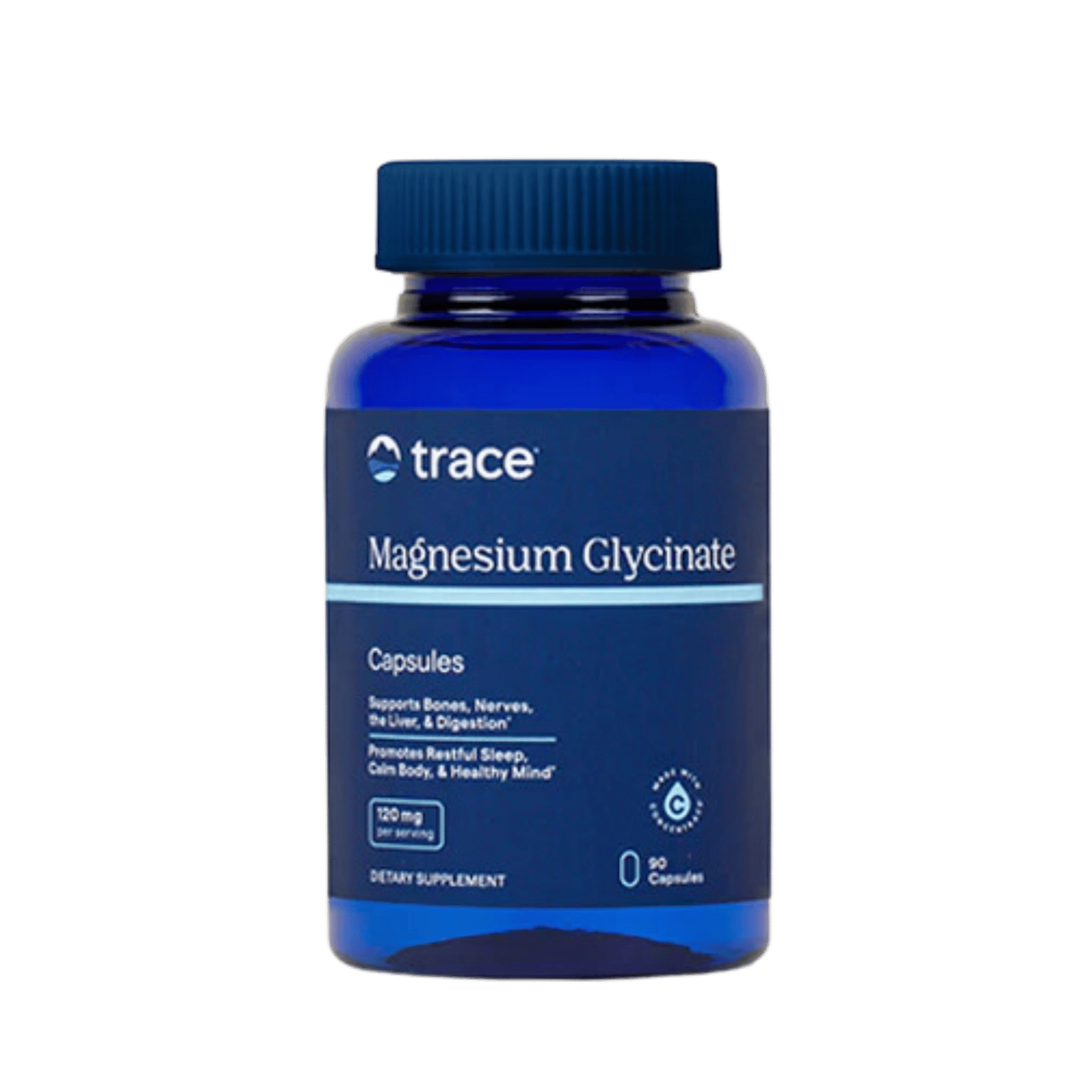 Trace Minerals Magnesium Glycinate 120 mg 90 kapslar