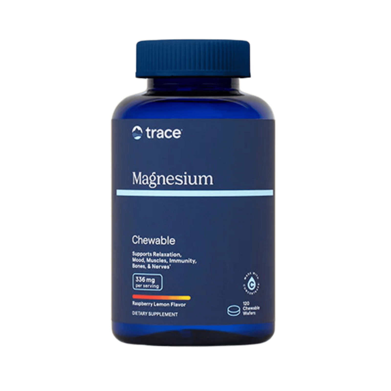 Trace Minerals Magnesium Chewable Raspberry Lemon 120 tuggtabletter