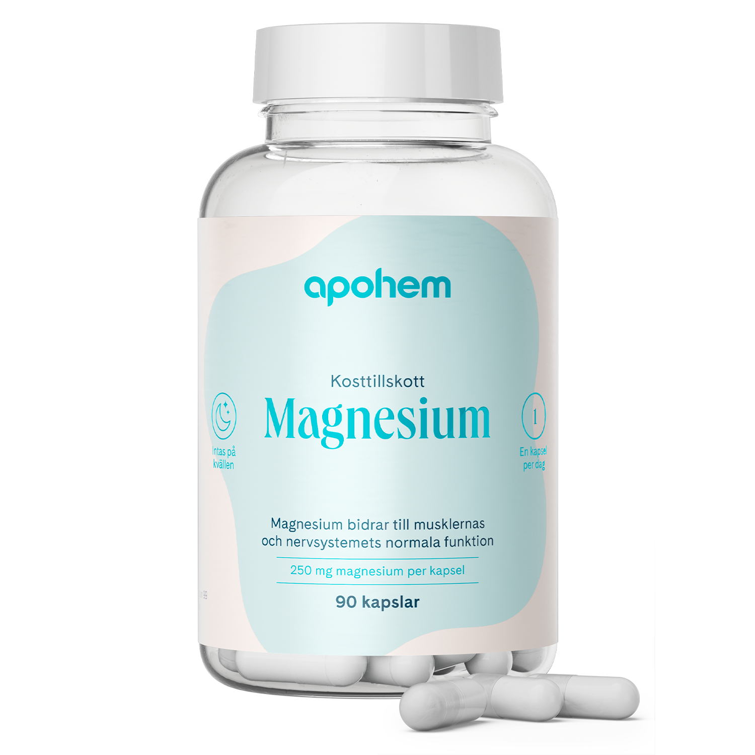 Apohem Magnesium 250 mg 90 kapslar