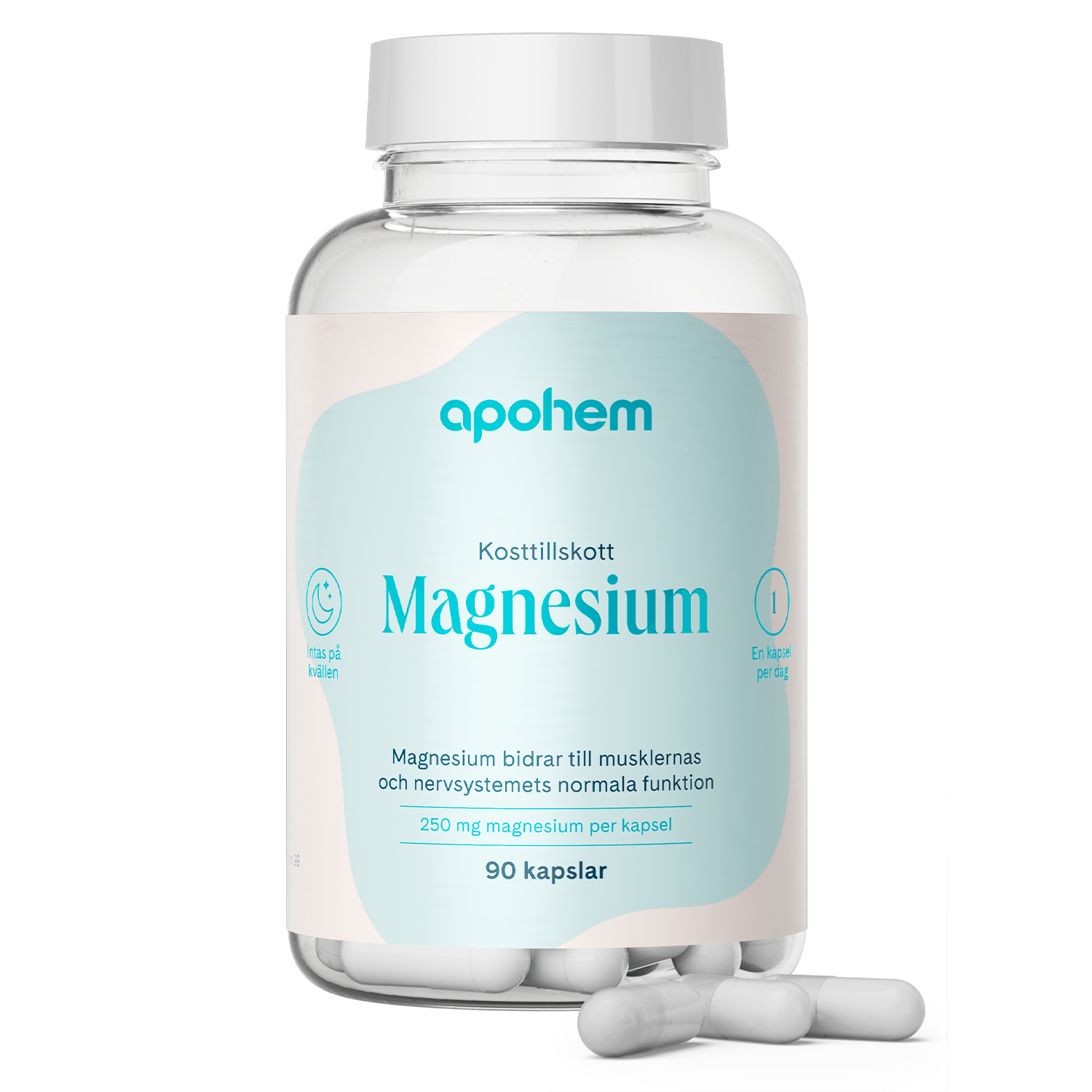 Apohem Magnesium 250 mg 90 kapslar