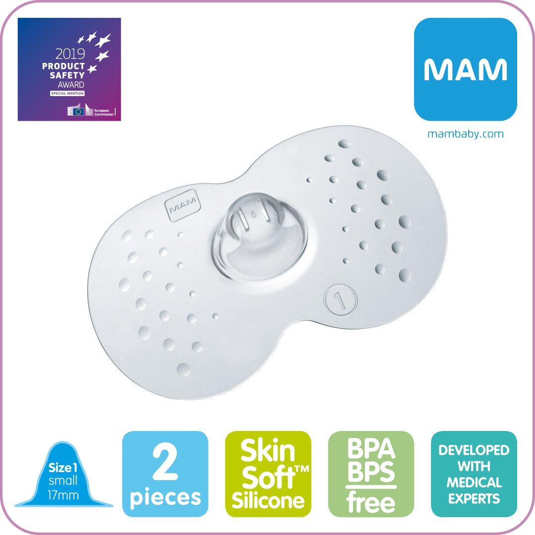 MAM Nipple Shields Amningsnappar Small 2 st