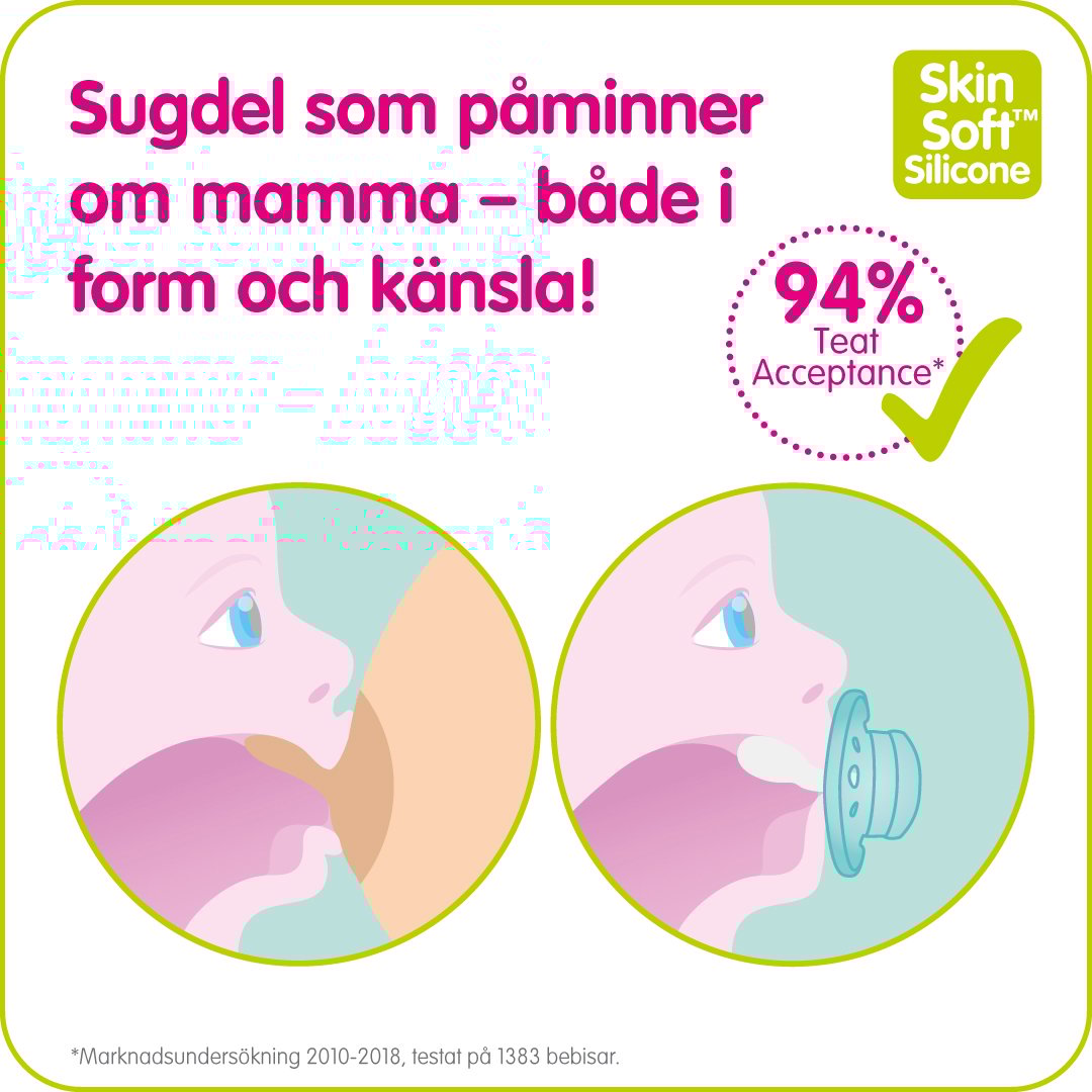 MAM Original Night Nappar 6-16 Månader Silikon 2 st - Olika färger