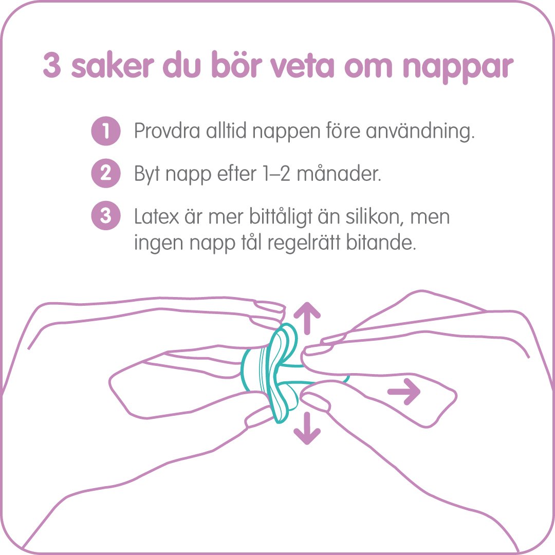 MAM Original Night Nappar 0-6 Månader Silikon 2 st - Olika färger