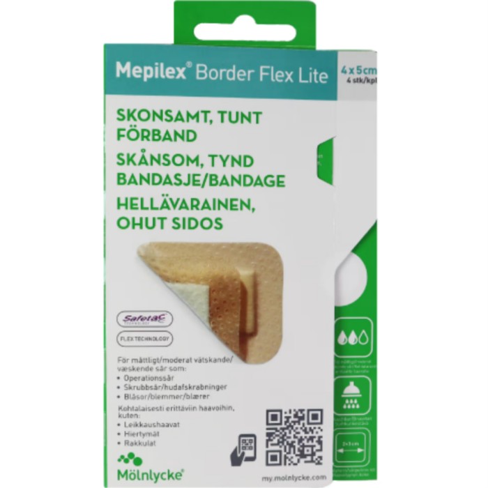 Mepilex® Border Lite 4 x 5 cm 4 st